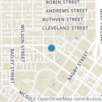 Map location of 1106 Oneil Street, Houston, TX 77019