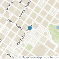 Map location of 1211 Caroline Street #1502, Houston, TX 77002