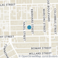 Map location of 1234 W Pierce St, Houston TX 77019