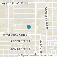 Map location of 406 W PIERCE Street, Houston, TX 77019