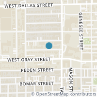 Map location of 408 W PIERCE Street, Houston, TX 77019