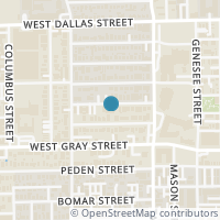 Map location of 503 W Bell St, Houston TX 77019