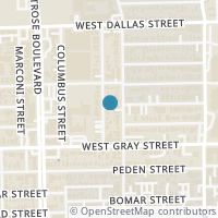 Map location of 1403 Crocker St, Houston TX 77019