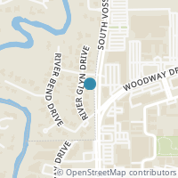 Map location of 1107 River Glynn Dr, Houston TX 77063