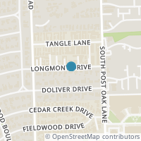 Map location of 5033 Longmont Drive, Houston, TX 77056