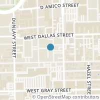 Map location of 1010 Rosine Street #41, Houston, TX 77019