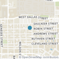 Map location of 1209 Robin Street, Houston, TX 77019