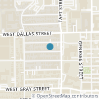 Map location of 420 W POLK Street, Houston, TX 77019