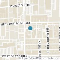 Map location of 1108 Peveto Street #C, Houston, TX 77019