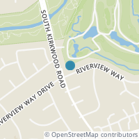 Map location of 11762 Riverview Dr, Houston TX 77077