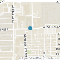 Map location of 1607 W Dallas Street #A, Houston, TX 77019