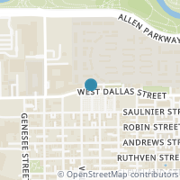 Map location of 1320 W Dallas Street, Houston, TX 77019