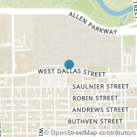 Map location of 1212 W Dallas Street, Houston, TX 77019