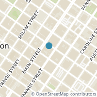 Map location of 705 Main St #317, Houston TX 77002