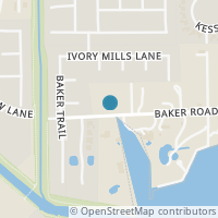 Map location of 2400 Baker Road, Houston, TX 77094