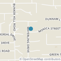 Map location of 11714 Monica Street, Bunker Hill Village, TX 77024