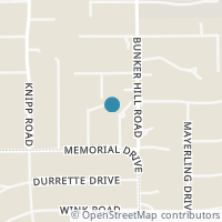 Map location of 313 Gentilly Place, Bunker Hill Village, TX 77024
