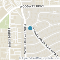 Map location of 718 Tanglewood Blvd, Houston TX 77056