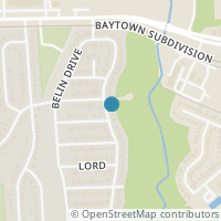 Map location of 1505 Serpentine Drive, Houston, TX 77029