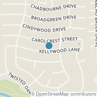 Map location of 14318 Kellywood Ln, Houston TX 77079