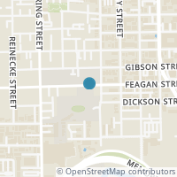 Map location of 5213 Feagan Street #J, Houston, TX 77007