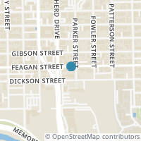 Map location of 4705 Feagan St, Houston TX 77007