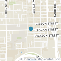 Map location of 5121 Feagan Street, Houston, TX 77007