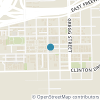 Map location of 410 Bayou St, Houston TX 77020