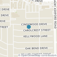 Map location of 14726 Carolcrest Dr, Houston TX 77079