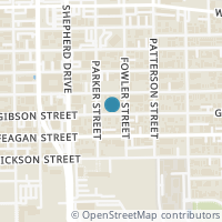 Map location of 4614 Gibson Street, Houston, TX 77007