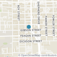Map location of 4912 Gibson St, Houston TX 77007