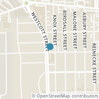 Map location of 608 Westcott Street, Houston, TX 77007