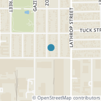 Map location of 1135 Zoe St, Houston TX 77020