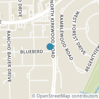 Map location of 14102 Bluebird Lane, Houston, TX 77079