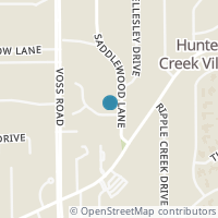 Map location of 1 Saddlewood Estates Dr, Houston TX 77024