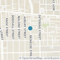 Map location of 715 Reinicke Street, Houston, TX 77007