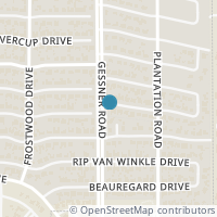 Map location of 12231 Mossycup Drive, Houston, TX 77024