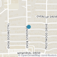Map location of 12438 Huntingwick Drive, Houston, TX 77024
