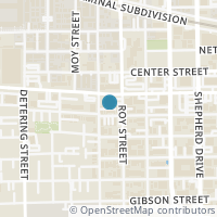 Map location of 904 Reinerman Street, Houston, TX 77007