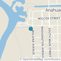 Map location of 308 Bolivar Ave, Anahuac TX 77514