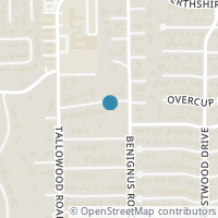 Map location of 12511 Overcup Drive, Houston, TX 77024