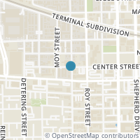 Map location of 5212 Washington Ave, Houston TX 77007