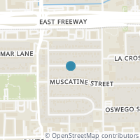 Map location of 10402 S La Crosse Street, Houston, TX 77029
