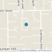 Map location of 38 Carolane Trail, Bunker Hill Village, TX 77024