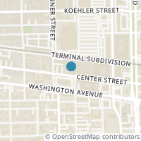 Map location of 3898 Center Street, Houston, TX 77007