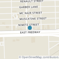 Map location of 14307 East Freeway, Houston, TX 77015