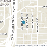 Map location of 3106 Stonewall Street, Houston, TX 77020