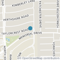 Map location of 13807 Taylorcrest Road, Houston, TX 77079