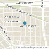 Map location of 1503 Knox Street #C, Houston, TX 77007