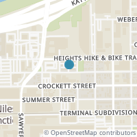 Map location of 2110 Shearn Street #38, Houston, TX 77007